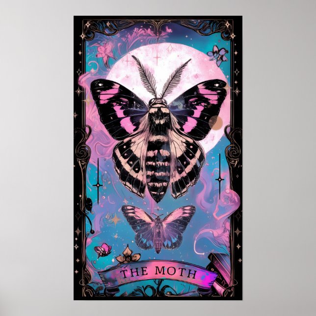 Die Moth Tarot Card Hexenmeisterin Poster (Vorne)