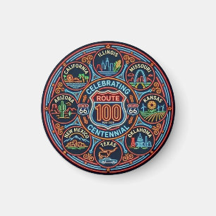 Die Mother Road Centennial Reise Magnet