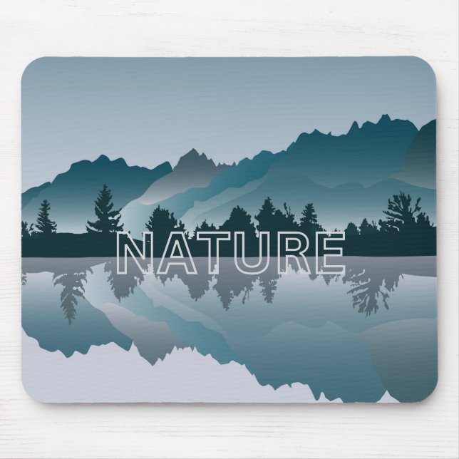 Die Mouse Pad der Nature Beauty Mountain Reflectio Mousepad (Vorne)