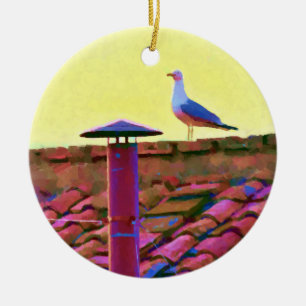 Die Möwe am Nachmittag des Konklaven Keramik Ornament