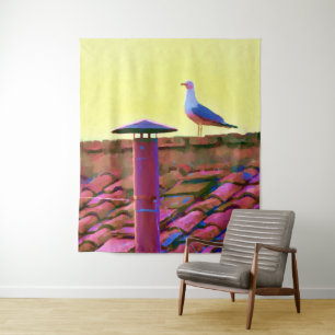 Die Möwe am Nachmittag des Konklaven Wandteppich