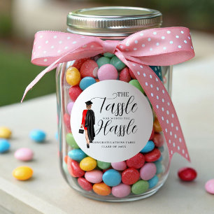 Die Mühe wert der einfachen Abitur Partei Gefallen Runder Aufkleber