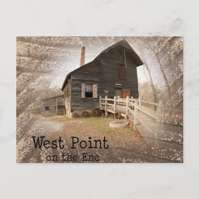 Die Mühle am West Point am Eno Postkarte (Vorderseite)