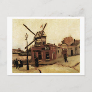 Die Mühle von Galette, Vincent van Gogh Postkarte
