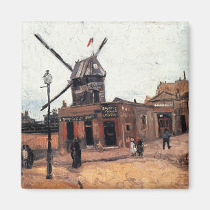 Die Mühle von Galette von Vincent van Gogh Magnet