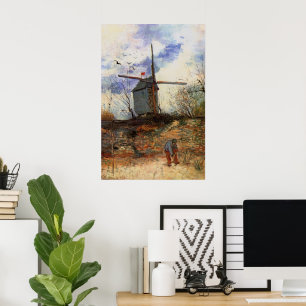 Die Mühle von Galette von Vincent van Gogh Poster