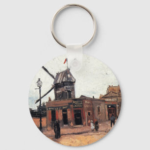 Die Mühle von Galette von Vincent van Gogh Schlüsselanhänger
