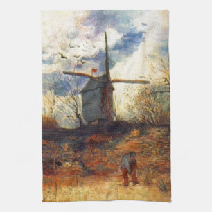Die Mühle von La Galette Van Gogh Geschirrtuch
