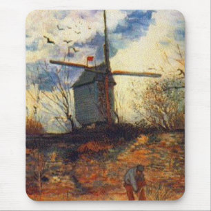 Die Mühle von La Galette Van Gogh Mousepad