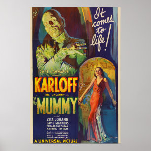 Die Mumie932 Vintage Style Monster Movie Poster