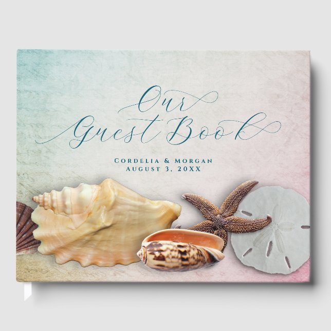 Die Muschel der Meere grenzt unser Gästebuch ab (Vorderseite)