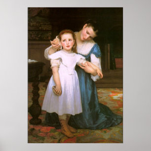 Die Muschel von William Bouguereau Poster