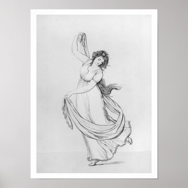 Die Muse of Dance, Plate VI von Lady Hamilton's Poster (Vorne)