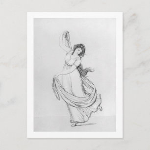Die Muse of Dance, Plate VI von Lady Hamilton's Postkarte