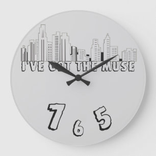 Die Muse-Wanduhr Große Wanduhr