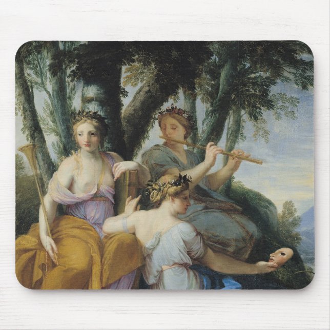 Die Musen, Clio, Euterpe und Thalia, c.1652-55 Mousepad (Vorne)