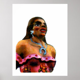 Die MUSEUM Künstler-Reihe jGibney Tänzer-Frau Poster