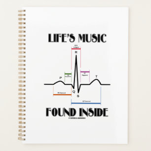 Die Musik des Lebens im EKG-Elektrokardiogramm Planer