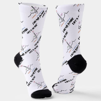Die Musik des Lebens im EKG-Elektrokardiogramm Socken