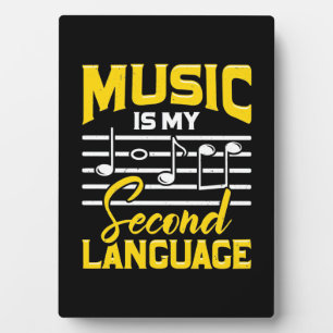 Die Musik des Lehrers ist meine zweite Sprache Fotoplatte