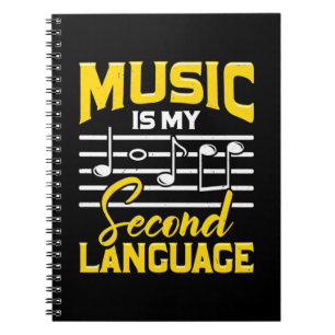 Die Musik des Lehrers ist meine zweite Sprache Notizblock