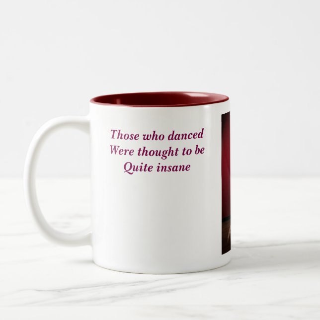 Die Musik hörte nicht Zweifarbige Tasse (Links)