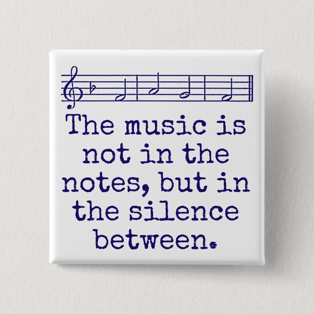 Die Musik ist nicht in den Notizen - Musikangebot Button (Vorderseite)