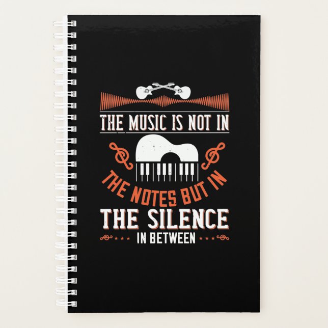 Die Musik ist nicht in den Notizen Planer (Vorderseite)