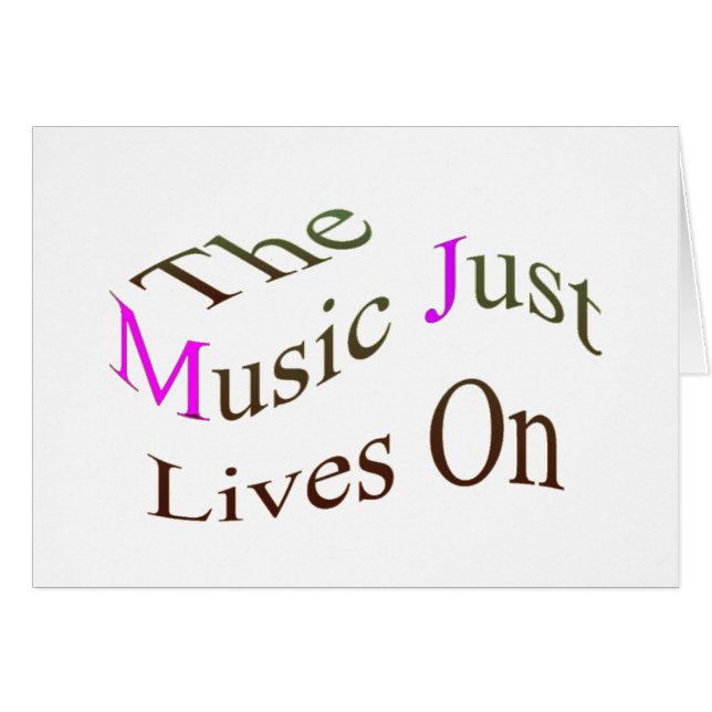 Die Musik lebt einfach weiter (Vorderseite (Horizontal))