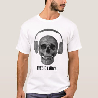 Die Musik Lover Skull Men - der Coole T - Shirt