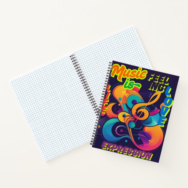 Die Musik Notizbuch (Innenseite)