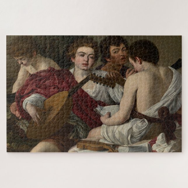 Die Musiker (1597) von Caravaggio Puzzle (Horizontal)