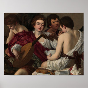 Die Musiker von Caravaggio Druck Poster