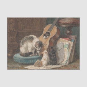Die Musiker von Henriette Ronner-Knip Seidenpapier