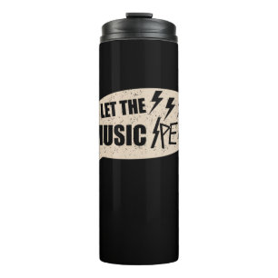 Die Musikspitze gelassen Thermosbecher