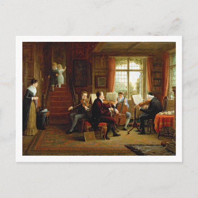 Die Musikstunde Postkarte (Vorderseite)