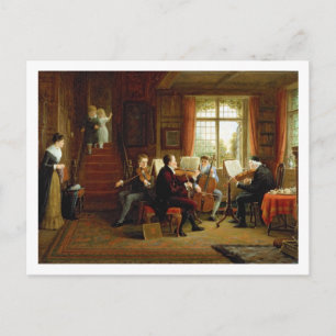 Die Musikstunde Postkarte