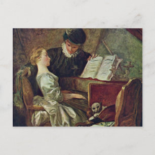 Die Musikstunde von Fragonard, Jean-Honoré (Best Postkarte
