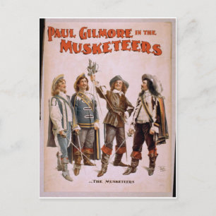Die Musketiere, das Retro-Theater "Paul Gilmore" Postkarte