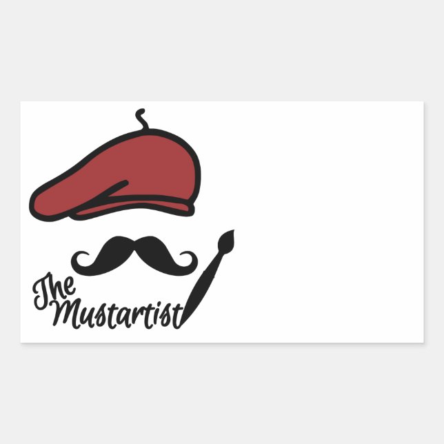 Die Mustartist-Sonderaufkleber Rechteckiger Aufkleber (Vorderseite)