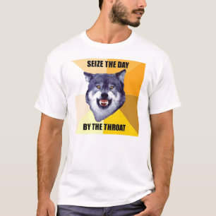 Die Mut-Wolf-Schmerz ergreifen den Tag durch die T-Shirt