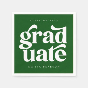 Die mutige Grüne Graduierungspartei Napkins der Mo Serviette