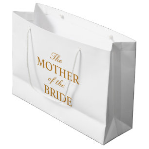 Die Mutter der Bride Gold Weißtasche Große Geschenktüte