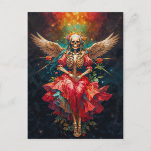 Die Mutter der Transformation Santa Muerte Postkarte