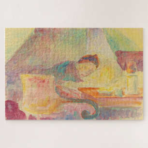 Die Mutter des Künstlers im Bett – Camille Pissarr Puzzle