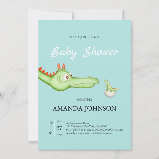 Die Mutter eines Drachen Einladung (Vorderseite)