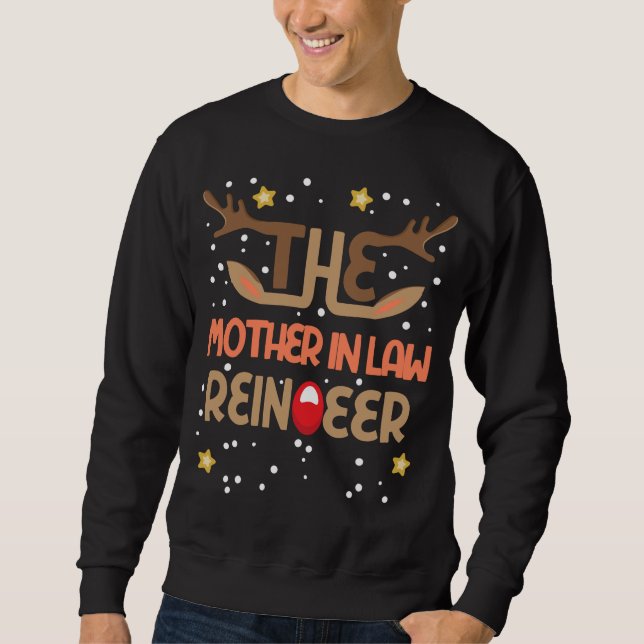 Die Mutter im Rentier Matching Family - Funny Sweatshirt (Vorderseite)
