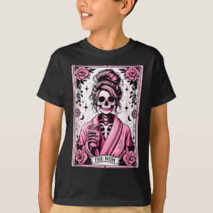 Die Mutter Lustige Tarotkarte Frau Skelett Mutter  T-Shirt