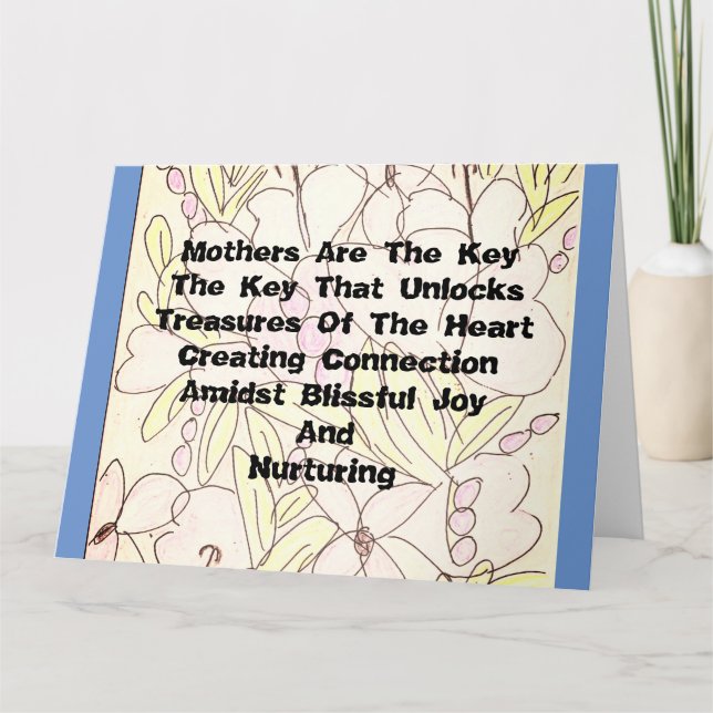 Die Mütter sind der Schlüssel Karte (Vorderseite)