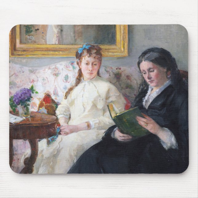 Die Mutter und Schwester des Künstlers, Berthe Mor Mousepad (Vorne)